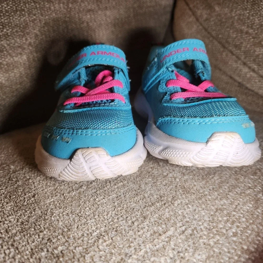 Under Armour Assert 10 AC Infant Baby Blue/Pink Unisex Shoes Size 5K
